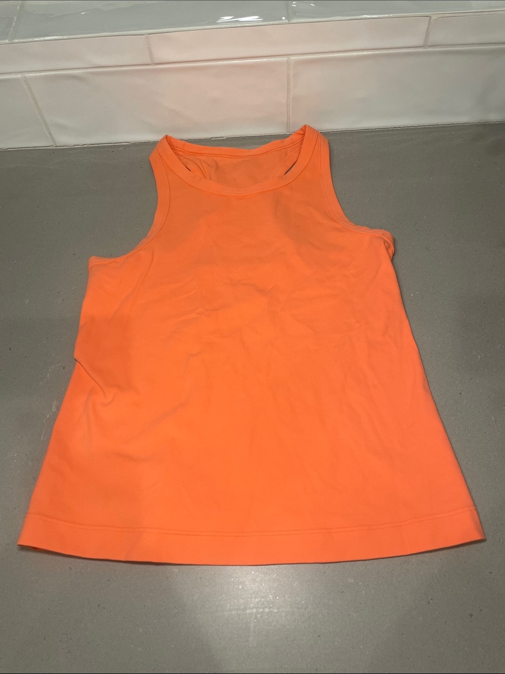 lululemon athletica Creamsicle Peachy Orange Racerback Athletic Tank